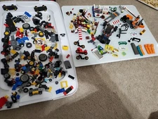 Lego city vehicle parts donut 60233 crane forklift truck pizza atm piano wheels