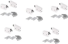 5x Gedotec Cabinet Hanger Complete Set Cabinet Holder Cover Cap White 150 kg