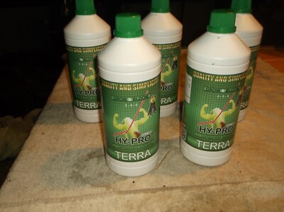 Hy Pro TERRA Grow & Bloom 1 Component LOT OF 5 34.FL.OZ