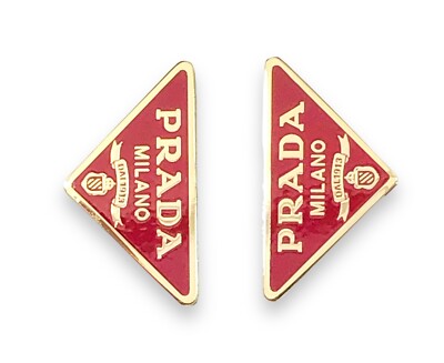 PRADA 57YS 52ZV 59ZV 14YS 73ZS Red/ Gold Replacement Icon Logo