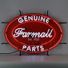 Farmall Genuine Parts Oval Neon Sign Farm All 5CASEO w/ FREE Shipping 