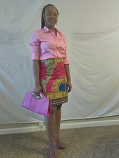 African woman dashiki skirt size 06,08
