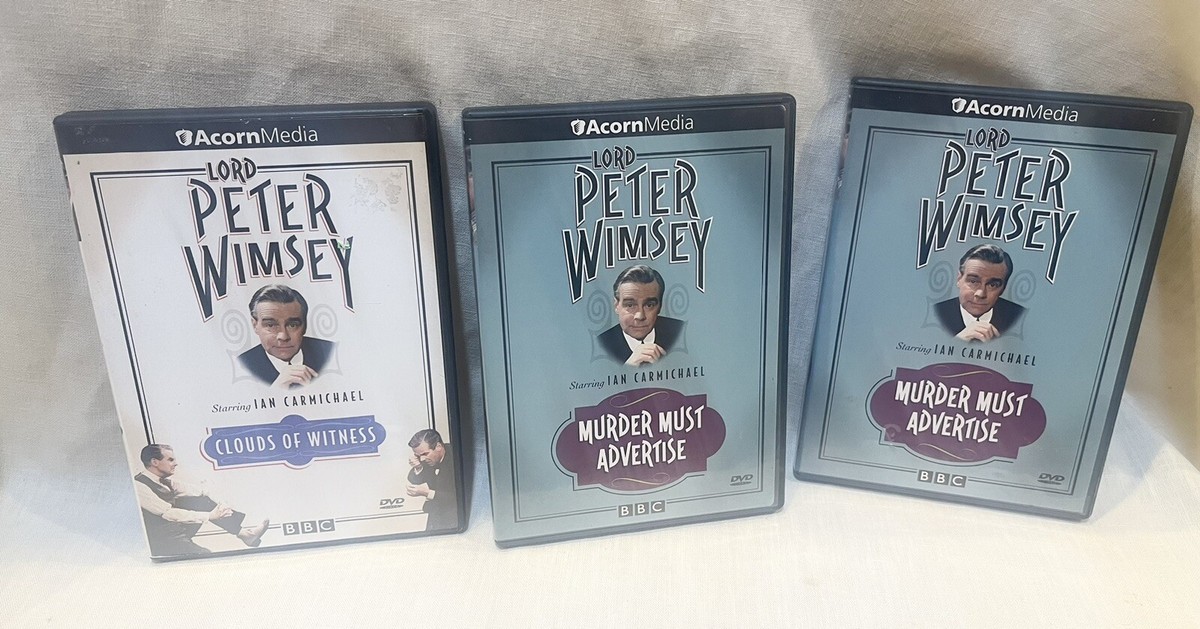 3 Lord Peter Wimsey DVD Clouds of Witness - Murder must advertise