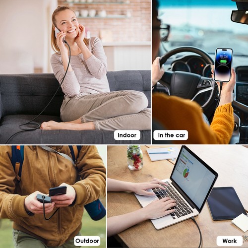 USB Type C to USB C Strong Braided Data & Fast Charger Charging Cable Power Lead - Picture 10 of 21