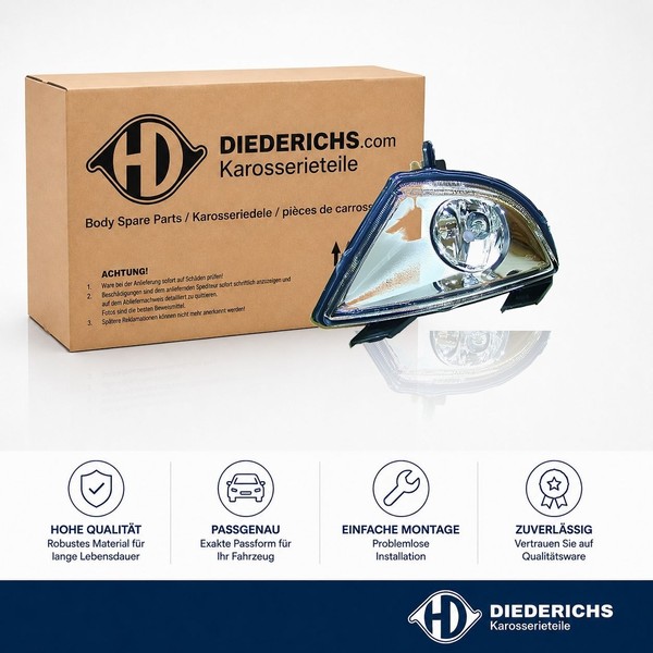 Nebelscheinwerfer Rechts Diederichs 1404088 FÜR Ford Nebelleuchte Nebellicht-image