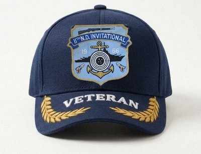 Embroidered Hat 11th Naval District Invitational Matches 1966, Veteran Cap, Gift
