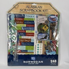 248 Piece Scrapbook Kit Alaska 3D Embellishments Alaskan Cruise NCL