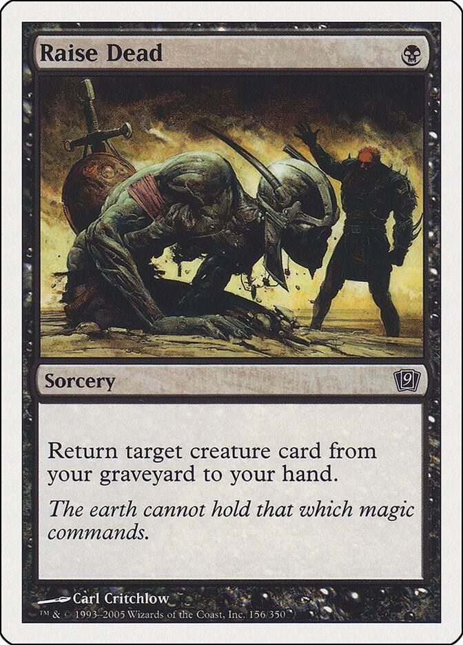 Raise Dead Common 9th Edition Magic: The Gathering Lightly Played