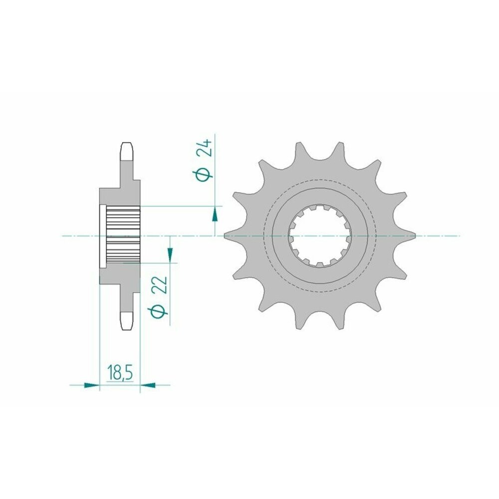Free Shipping Afam Standard Steel Sprocket 24603-520 Pitch for Motorcycle Parts