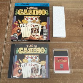TurboGrafx 16 King of Casino Complete in Box With Foam Very Good