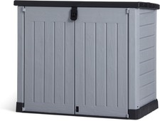 Store It Out Pro Outdoor Garden Furniture Storage Shed Grey| Fade Free | All We