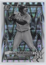 2021 Bowman Draft Chrome Black & White RayWave Refractor Jasson Dominguez 0z8z