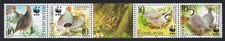 Tira de perdices de aves de 4v+etiqueta Yugoslavia 2000 MNH SG#3236-3239