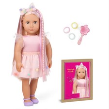 Our Generation Amara 18" Hair Grow Doll with Hair Clips Styling