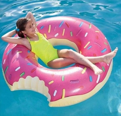 Aufblasbarer Donut Schwimmring Schwimmbad Schwimmerliege Strandring Schwimmschwimmer