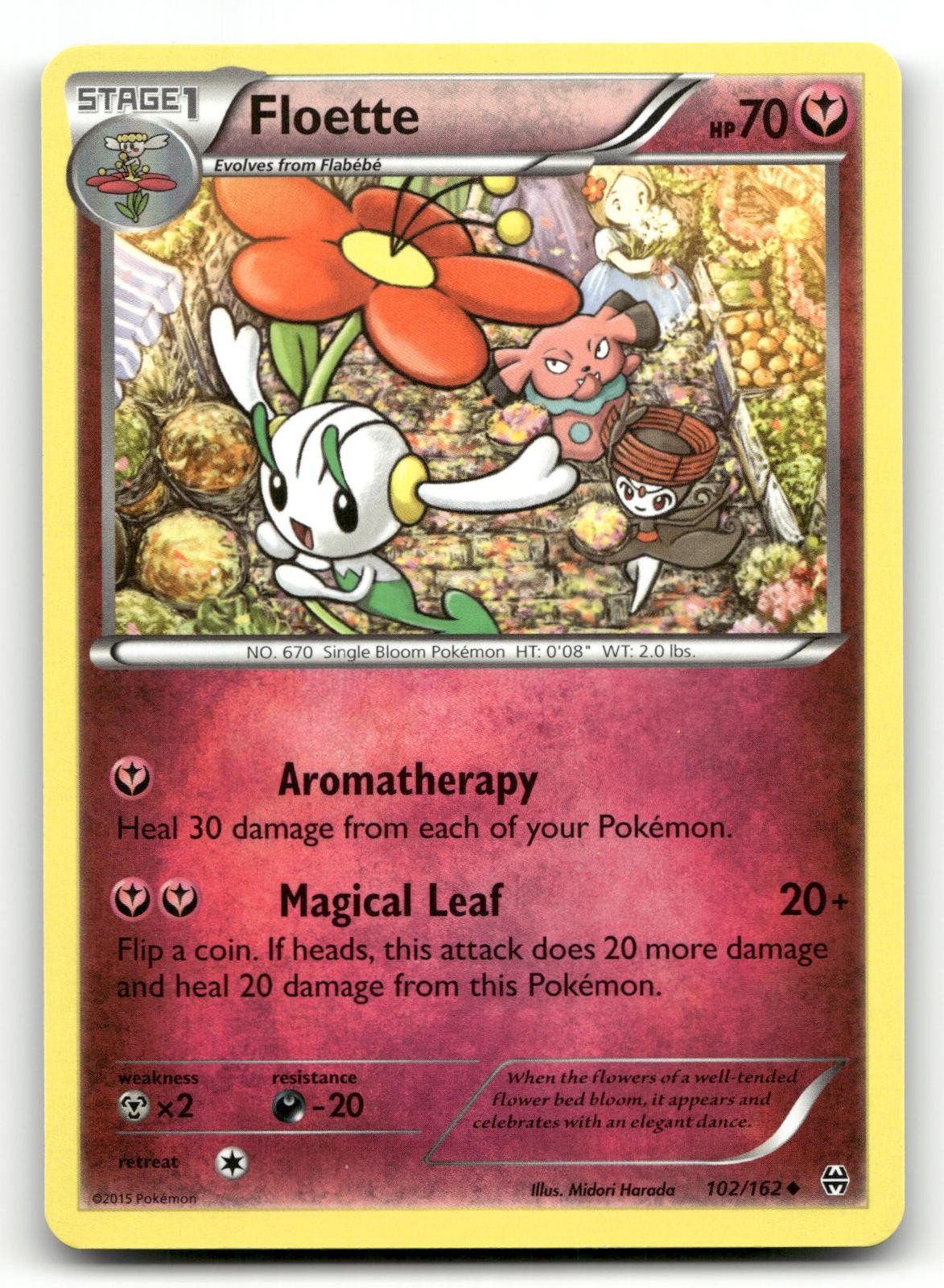 FLOETTE 102/162 UC BREAKTHROUGH POKEMON NM/M
