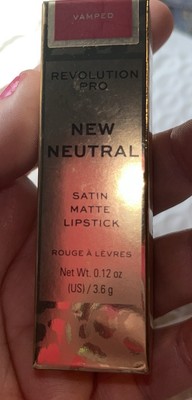 REVOLUTION PRO SATIN MATTE LIPSTICK -VAMPED- New
