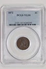 1872 INDIAN HEAD CENT PCGS VG10