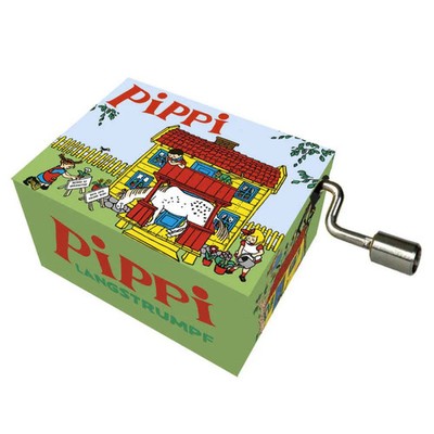 Fridolin Kurbelspieldose Spieluhr  Schlaft alle    Pippi Langstrumpf, Drehorgel