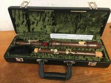 New Moeck 4921 Tenor PLUS Recorder, Stained Maple "Rottenburgh" Copy, 4 keys