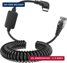 USB C to RJ11 Colied Power Cord for Uniden Radar Detector Replacement Radar De