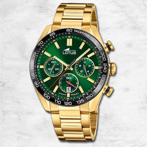 Orologio Da Uomo Lotus 18954/1 - Cassa In Acciaio Inox, Cinturino In Pelle, Impermeabile 5 ATM (50m). Quadrante Con Data, Vetro Minerale. Eleganza Casual. - 2