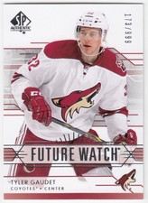 2014-15 Upper Deck SP Authentic Future Watch TYLER GAUDET 207 /999 Arizona UD RC