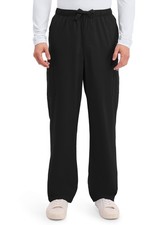 Scrubs Men's Cherokee WW Core Stretch 4243 Fly Front Cargo Pant Black BLKW XS-3X
