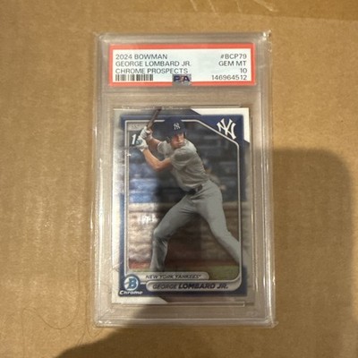 2024 Bowman Mega Box George Lombard Jr. 1st Chrome Prospects #BCP-79 PSA 10 NYY