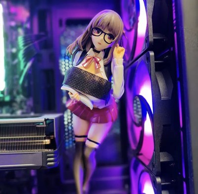 Sharp Pearl Sexy 24cm Anime Figure Statue Collect Toy Grey, Mini Skirt. String