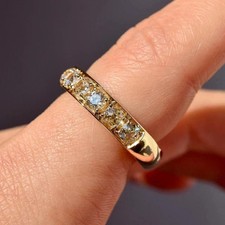 2Ct Round Cut Lab-Created Diamond Eternity Wedding Ring 14K Yellow Gold Plated