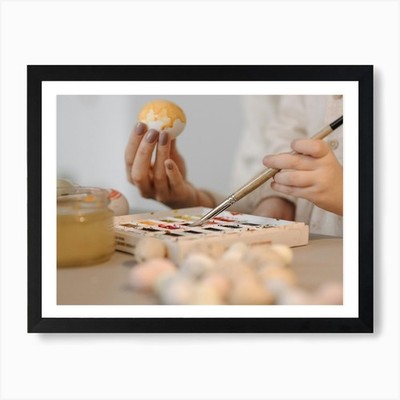 Osterei Gemälde 4 Kunstdruck gerahmt Wandbild Poster Leinwanddruck Bild
