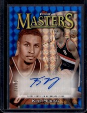 2023-24 Topps Finest Kris Murray Masters Auto RC Blue Geometric Refractor #/99
