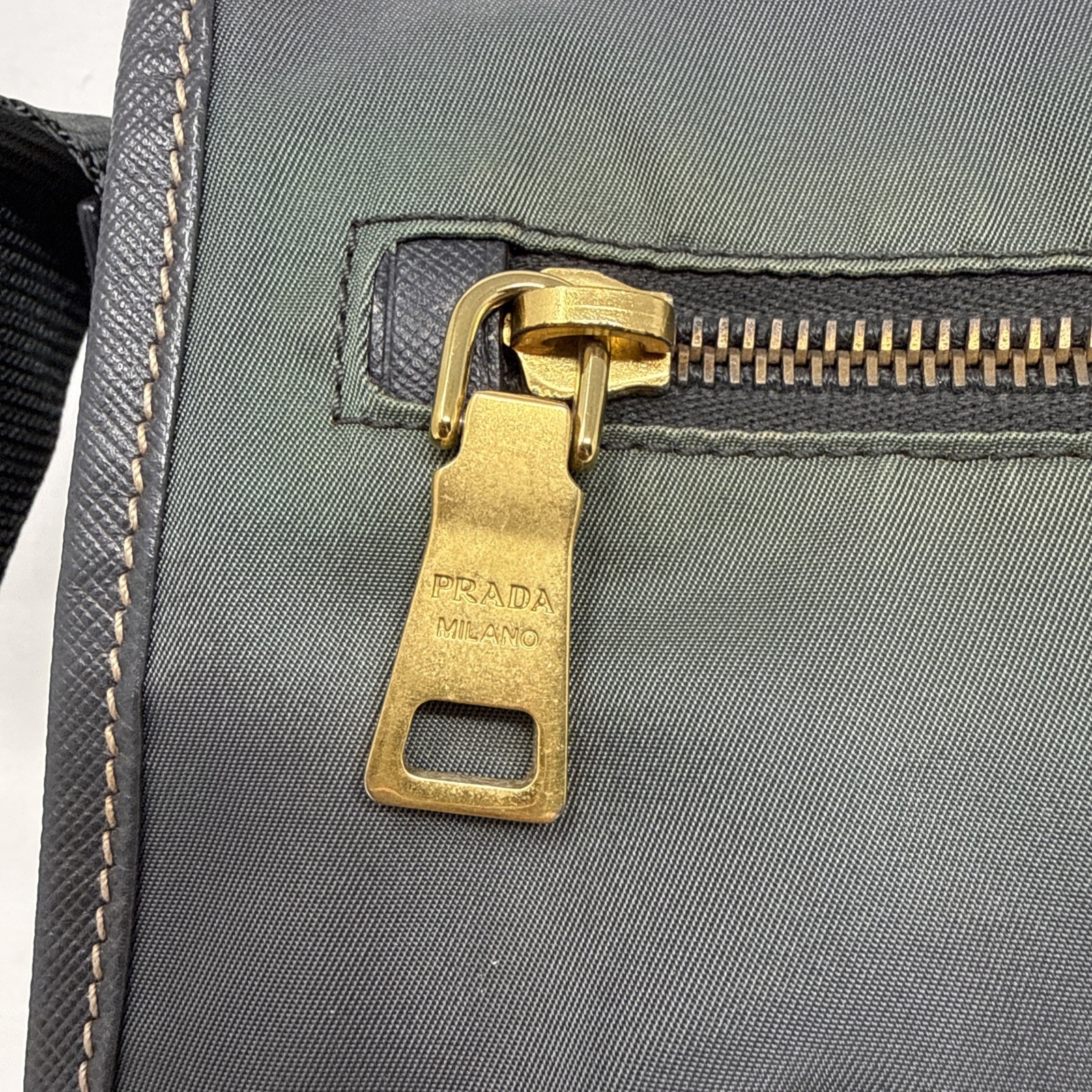 PRADA Unisex Re-Nylon and Saffiano Leather Shoulder Bag thumbnail 4