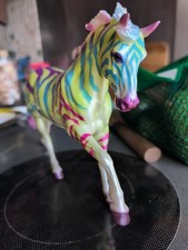 Breyer BreyerFest Horse #10086 Better Than Revenge Rainbow Zebra Sport Pony Mare