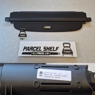Skoda Octavia MK3 Estate Parcel Shelf 5E9867871 Genuine Load Cover 2013 - 2020