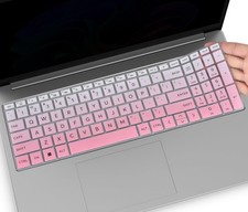 Keyboard Cover for HP 15.6" Laptop 15-FC 15-FD Series 2025 2026 Ombre Pink