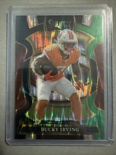 2025 Panini Select - Concourse Bucky Irving #38 Black & Green Shock Prizm