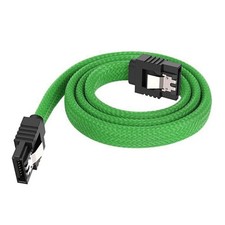 Nylons Braideds SATAIII Cable 50cm Color Matcheds Secure Lock Clip Low Profile
