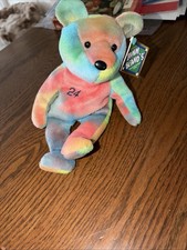 Salvino's Bamm Beano's 24 Ken Griffey Jr 1998 Tie Dye Plush Bear NWT