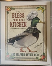 Lithograph Hand Signed by Kay Robertson Duck Dynasty Duck Scene 