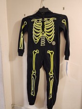 Skeleton Hooded Pjs Glow In The Dark Size 8 Kids By Cat Jack New With Tags