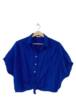Ycoo Paris Hemd-Blusen blau Größe 36