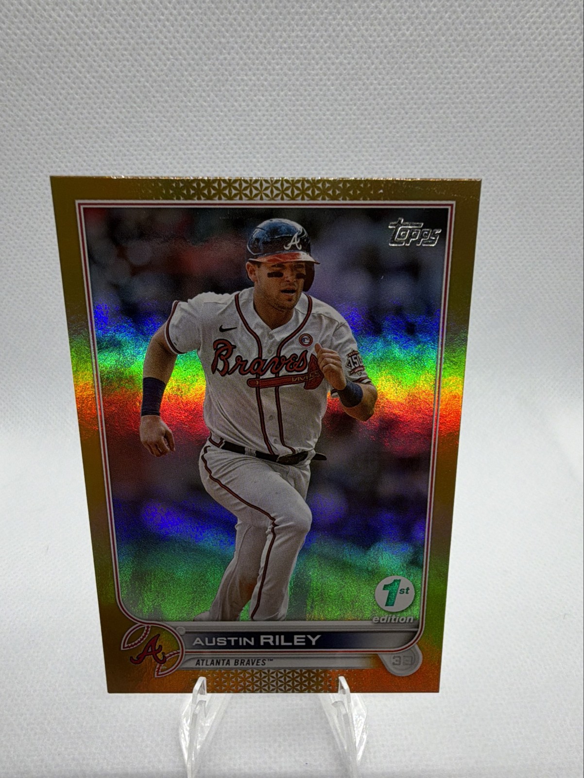 2022 Topps Series 1 - Austin Riley #115 Gold Foil