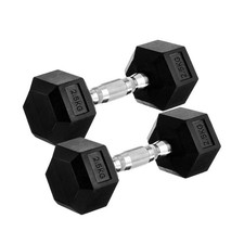 Hex Dumbbell Pairs 2.5–30kg Rubber Coated Weights for Home Gym Strength Training