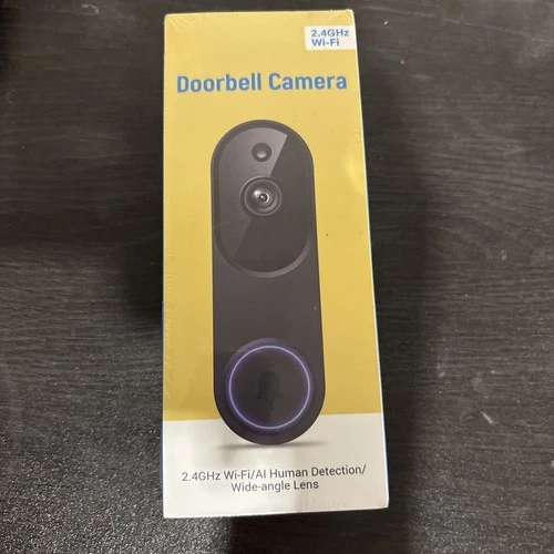 Doorbell Camera Wifi Black New 2.4 GHz M52 Human Detection Wide Angle Lens
