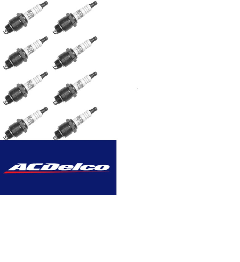 DELCO SPARK PLUGS Chevrolet 1953 1954 1955 1956 1957 1958 1959 1960 1961-69 8 PC