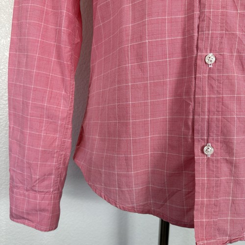 Frank & Eileen Top Damen Medium rosa kariert Barry Knopfleiste Hemd Baumwolle adrett - Bild 5 von 15