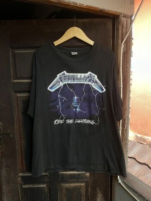 Vintage T Shirt Mettalica Ride The Lightning ''Kill Em All'' 1989
