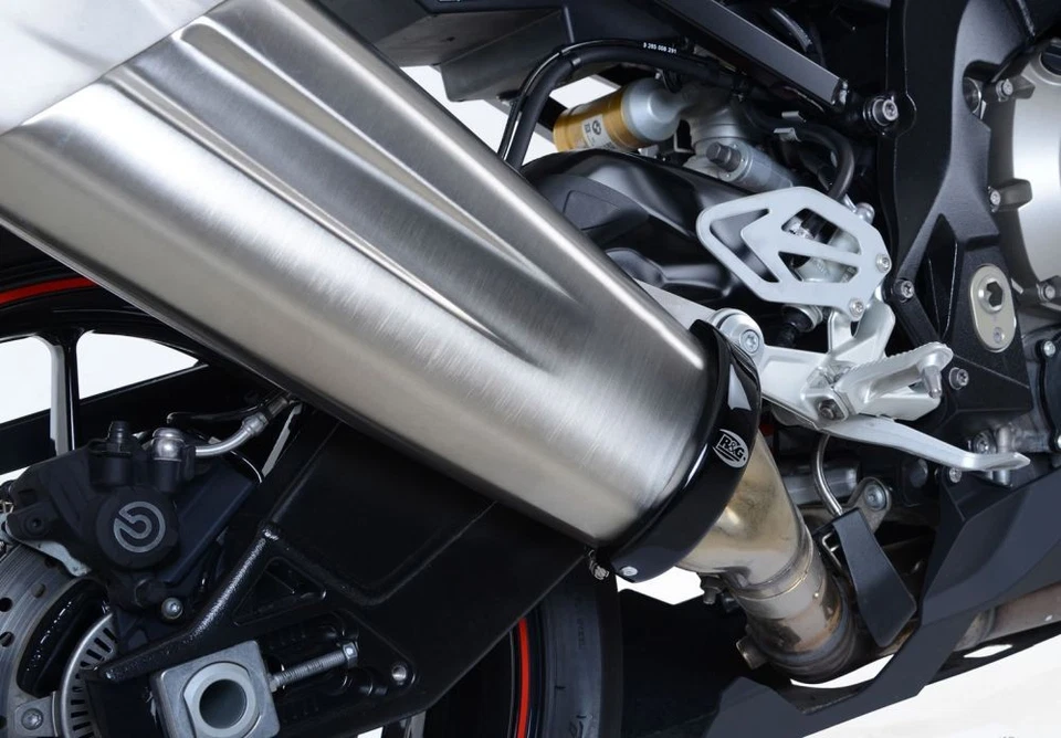 R&G Racing Black Exhaust Protector For 2015-2018 BMW S1000RR EP0026BK - Image 4 of 4